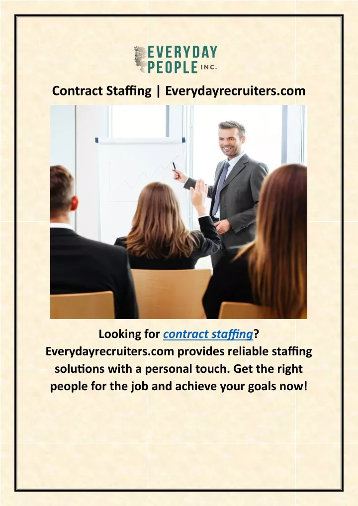 contract staffing everydayrecruiters com