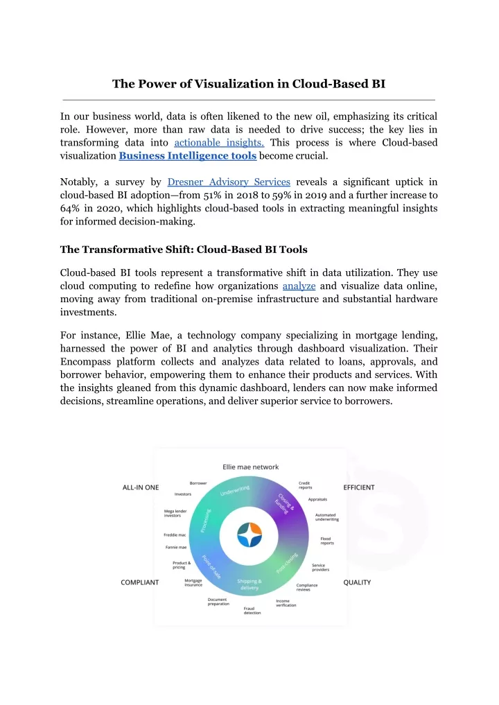 the power of visualization in cloud based bi