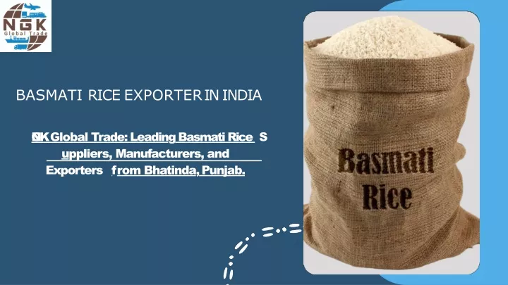 basmati rice exporter in india