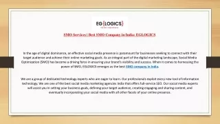 smo services best smo company in india eglogics