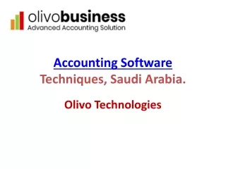 Accounting Software Techniques, Saudi Arabia