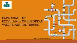 EXPLORING THE EXCELLENCE OF EUROPEAN VALVE MANUFACTURERS