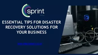 Protect Your Critical Data With Disaster Recovery Solutions - Sprint Infinity
