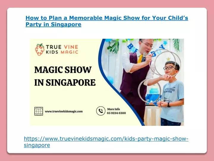 how to plan a memorable magic show for your child