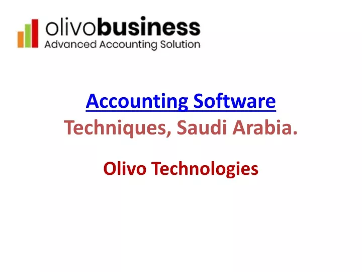 accounting software techniques saudi arabia