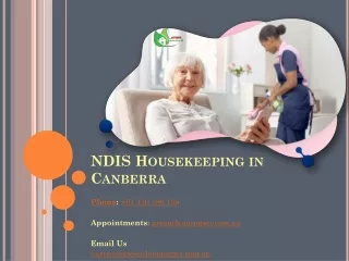 NDIS housekeeping Canberra