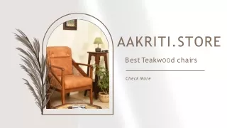 Aakriti.Store's Teakwood Masterpiece: The Imperial Chair
