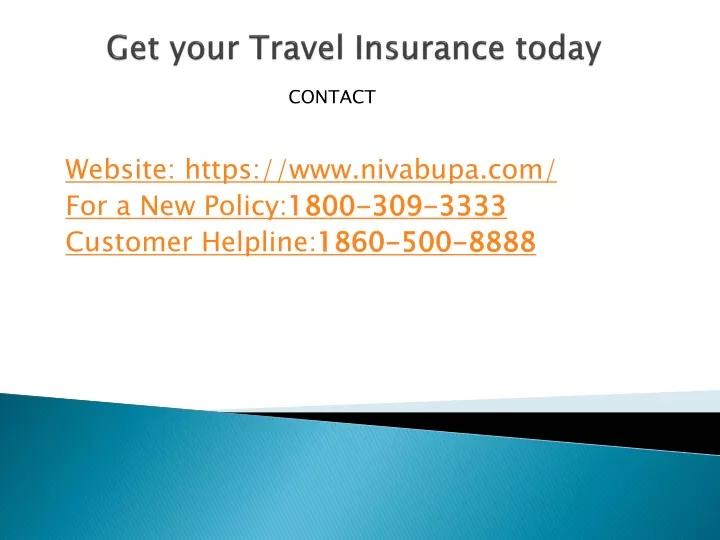get your travel insurance today