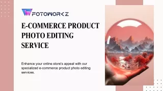 E-commerce Product Photo Editing Service