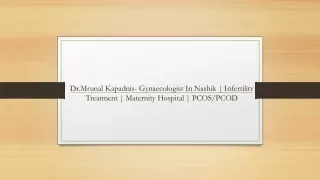 Dr.Mrunal Kapadnis- Gynaecologist In Nashik | Infertility Treatment