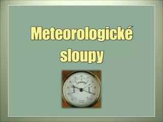 meteorologick sloupy
