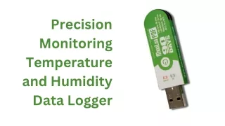 Precision Monitoring Temperature and Humidity Data Logger