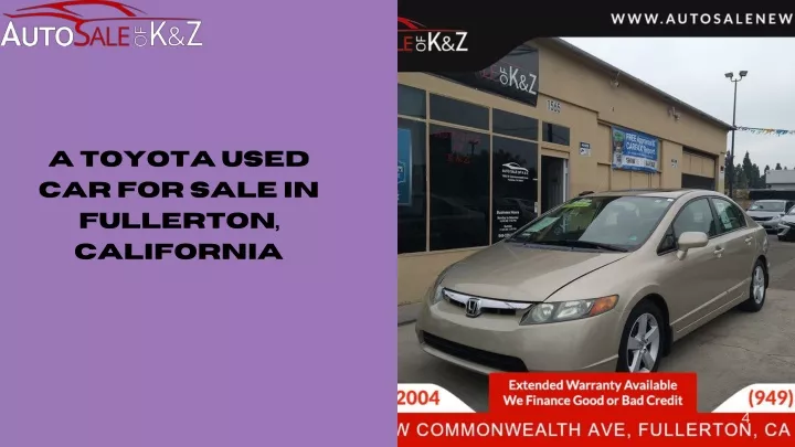 a toyota used car for sale in fullerton california