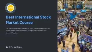 Best International Stock Market Course