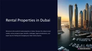 Discover Top Rental Properties in Dubai | Find Your Dream Home Today