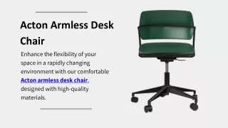 Acton Armless Desk Chair