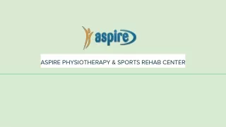 Best Sports Injury Rehabilition in Bangalore | Aspire