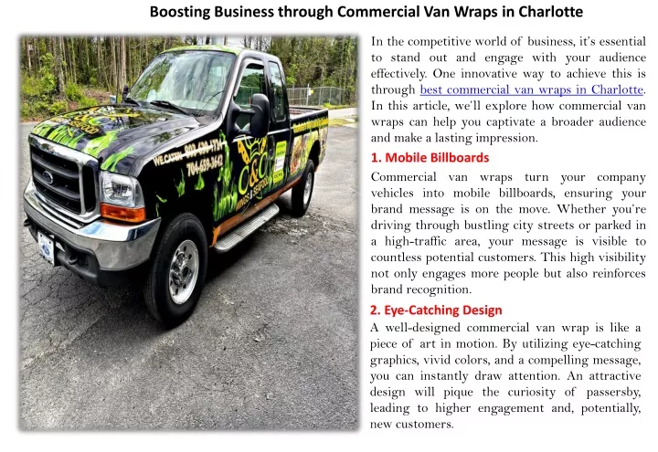 boosting business through commercial van wraps