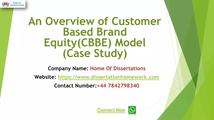 an overview of customer based brand equity cbbe model case study