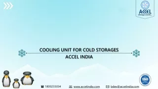 cooling unit for cold storages