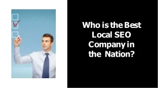 Who is the Best Local SEO Company in the Nation