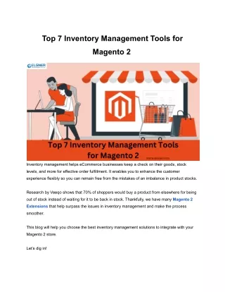 top 7 inventory management tools for