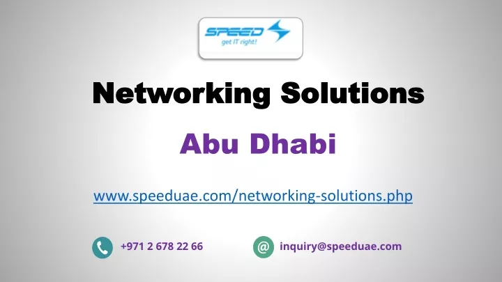 networking solutions abu dhabi