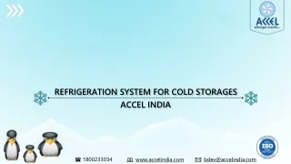 refrigeration system for cold storages