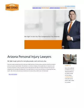 Looking for Experienced Personal Injury Attorney In Phoenix | Big Chad Law