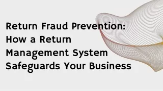 return fraud prevention how a return management
