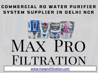 Commercial RO Water Purifier System Supplier in Delhi NCR