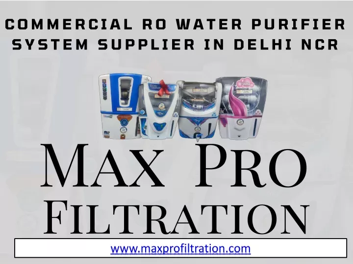 commercial ro water purifier system supplier