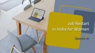 job restart in india for women