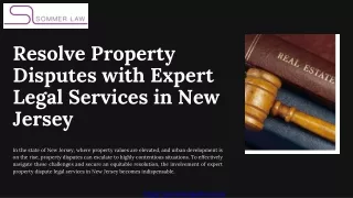 Resolve Property Disputes with Expert Legal Services in New Jersey
