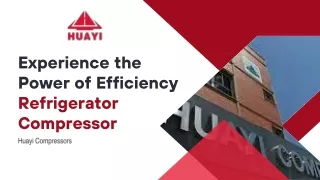 Experience the Power of Efficiency Refrigerator Compressor