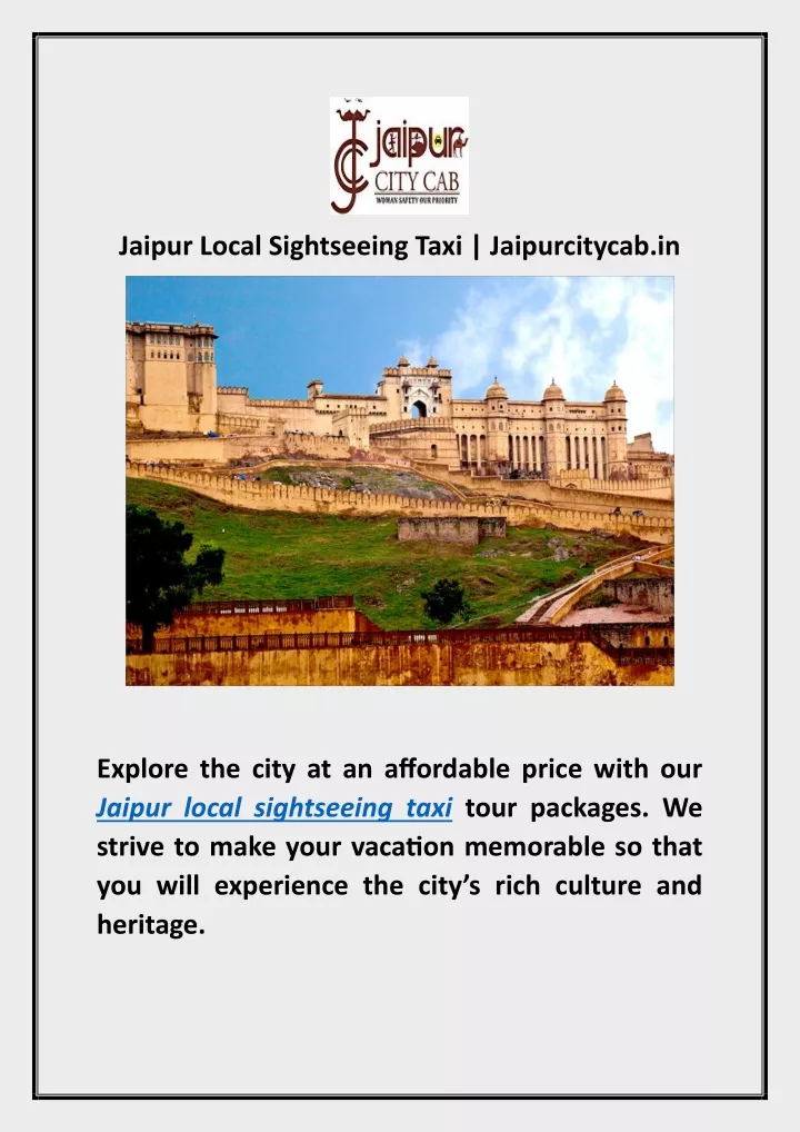 jaipur local sightseeing taxi jaipurcitycab in