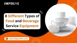 8 Different Types of Food and Beverage Service Equipment