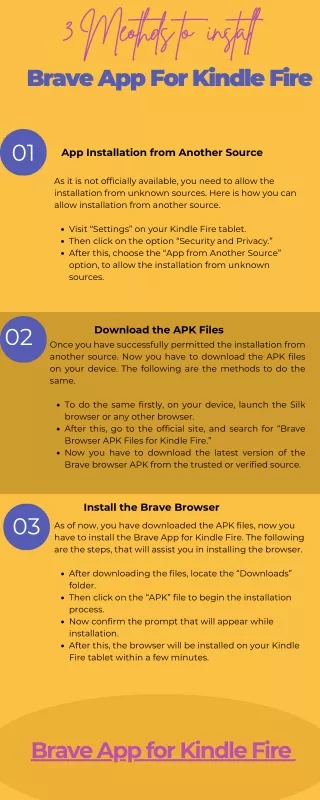 3 Methods to Install Brave App For Kindle Fire