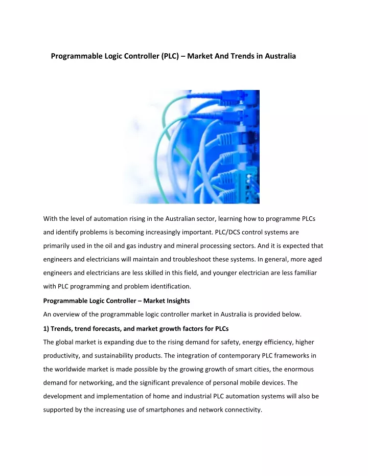 programmable logic controller plc market