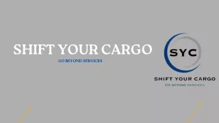 SHIFT YOUR CARGO!!