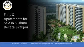 Flats & Apartments for Sale in Sushma Belleza Zirakpur