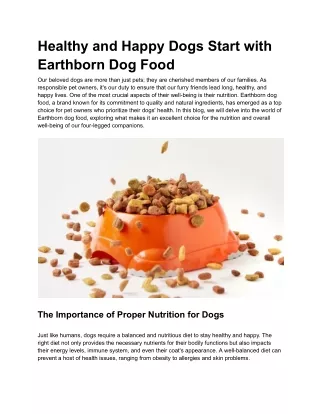 Earthborn Dog Food (3)