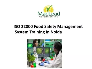 ISO 22000 Food Safety Management System Training In Noida