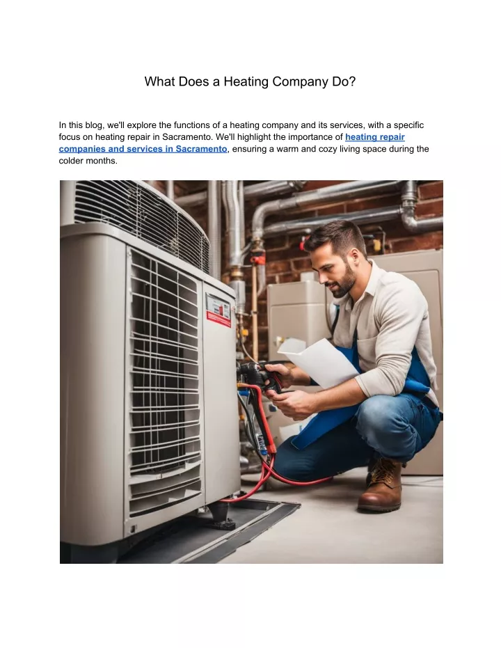 what does a heating company do