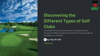 Golf Club Types: A Comprehensive Overview