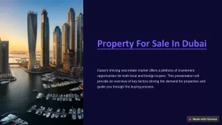 Discover Prime Properties for Sale in Dubai | Your Dream Home Awaits