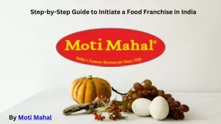 Step-by-Step Guide to Initiate a Food Franchise in India