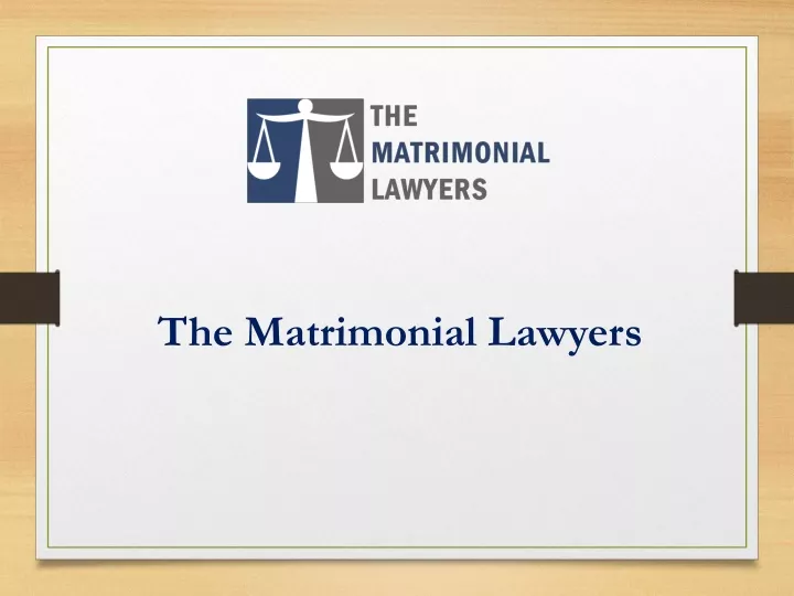 the matrimonial lawyers