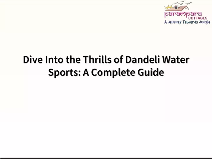 dive into the thrills of dandeli water sports