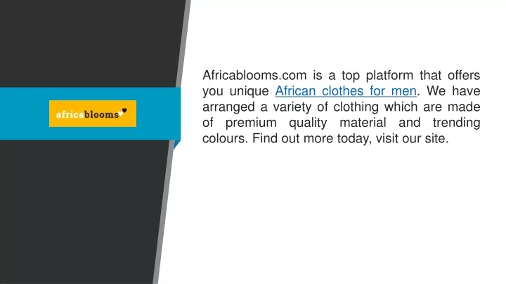 africablooms com is a top platform that offers